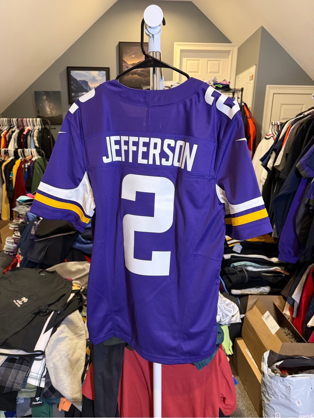 Nike Justin Jefferson #2 Minnesota Vikings On Field Jersey Men’s Small NWT Rare